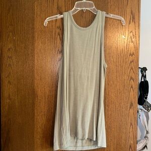LOFT army green tie back tank top
